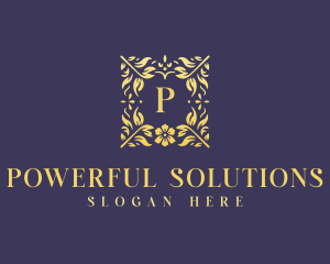 Elegant Flower Boutique logo design