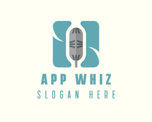 Radio Microphone App logo design