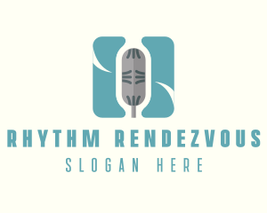 Radio Microphone App logo design