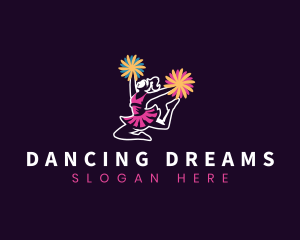 Cheerleader Dance Pompom logo