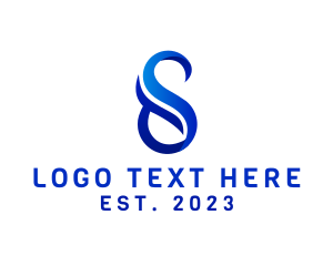 Blue Insurance Letter S logo