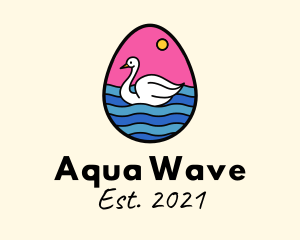 Egg Swan Swimming logo