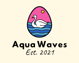 Egg Swan Swimming logo