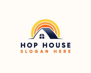 House Sun Roof  logo design