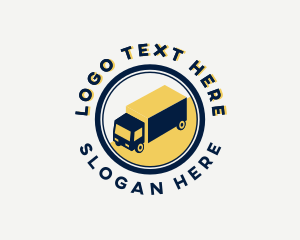 Logistics Truck Vehicle Logo