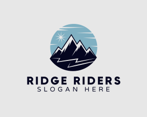 Mountain Peak Star logo design