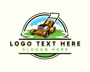 Lawn Mower Grass Cutting  logo