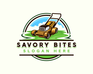 Lawn Mower Grass Cutting  logo