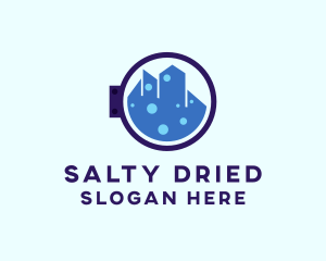 City Laundry Cleaner  logo design