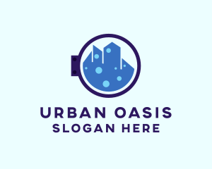 City Laundry Cleaner  logo design