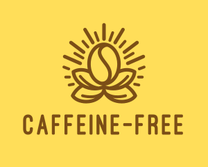 Bright Cafe Coffee Bean logo design