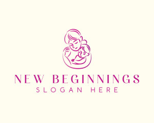 Mother Infant Pediatric logo design