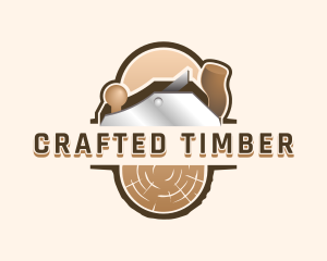 Log Timber Planer logo design