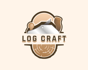 Log Timber Planer logo design