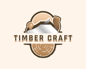 Log Timber Planer logo design