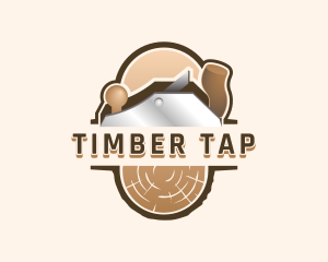 Log Timber Planer logo design