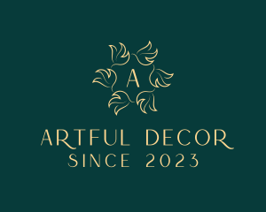 Elegant Leaf Decor logo design