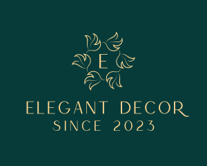 Elegant Leaf Decor logo design