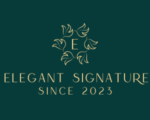 Elegant Leaf Decor logo design