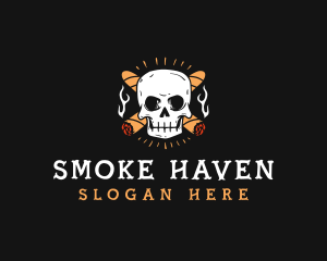 Tobacco Skull Smoke logo