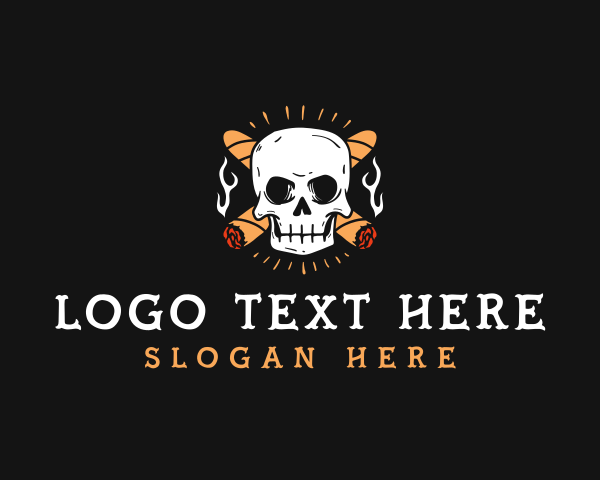 Skull logo example 2