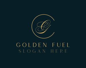 Golden Bridal Beauty  logo design