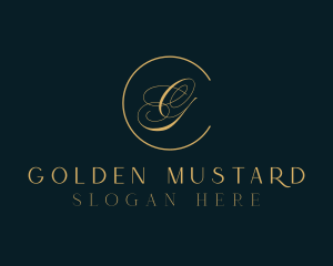 Golden Bridal Beauty  logo design