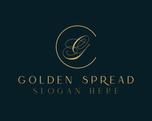 Golden Bridal Beauty  logo design