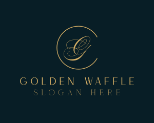 Golden Bridal Beauty  logo design