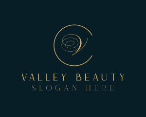 Golden Bridal Beauty  logo design