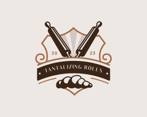 Baking Bakery Rolling Pin logo design