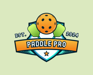 Pickleball Sports Tournament logo design