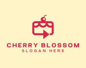 Cherry Cake Delivery logo design