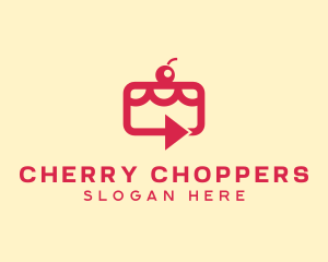 Cherry Cake Delivery logo design