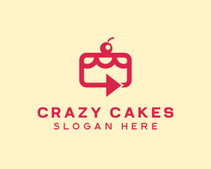 Cherry Cake Delivery logo design