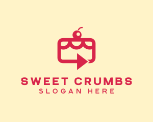 Cherry Cake Delivery logo design