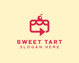 Cherry Cake Delivery logo design