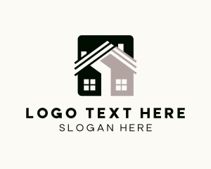 House Roofing Architecture Logo