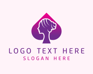 Purple Hair Spade logo