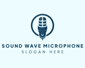 Podcast Microphone Record logo design