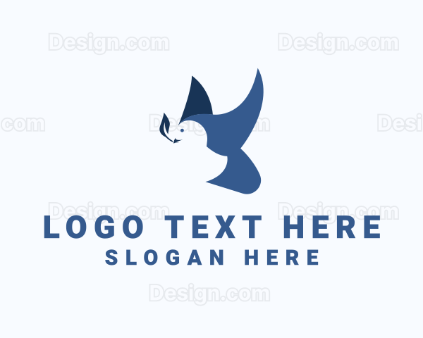 Religious Dove Freedom Logo