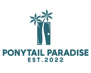 Palm Tree Door  logo design