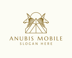 Egyptian Anubis Outline  logo