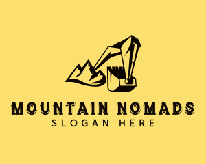 Mountain Excavator Contractor logo design