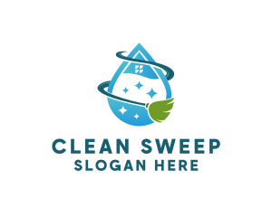 Home Cleaning Housekeeper logo design