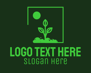 Green Plant Gardening logo design