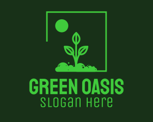 Green Plant Gardening logo design