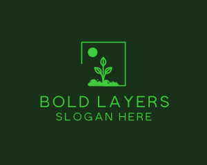 Green Plant Gardening logo design