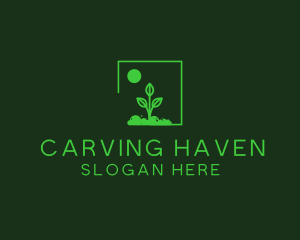 Green Plant Gardening logo design