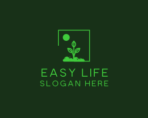 Green Plant Gardening logo design